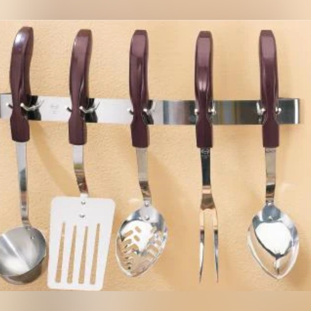 CARICO Made in Japan Stainless Utensil Wall Hanger - Holds 5 Utensils